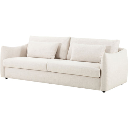 Kelsey Sofa by Four Hands in dover crescent. Made from 71% viscose (rayon), 17% polyester, 12% flax, linen, poplar plywood, 100% polyester in a modern style.