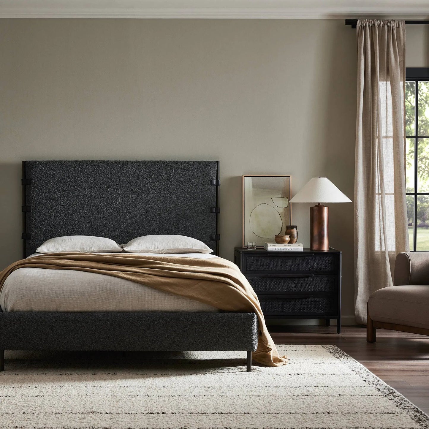 115 SI-1901691 | Lifestyle | Anderson Bed by Four Hands. Made from unique in a modern style.