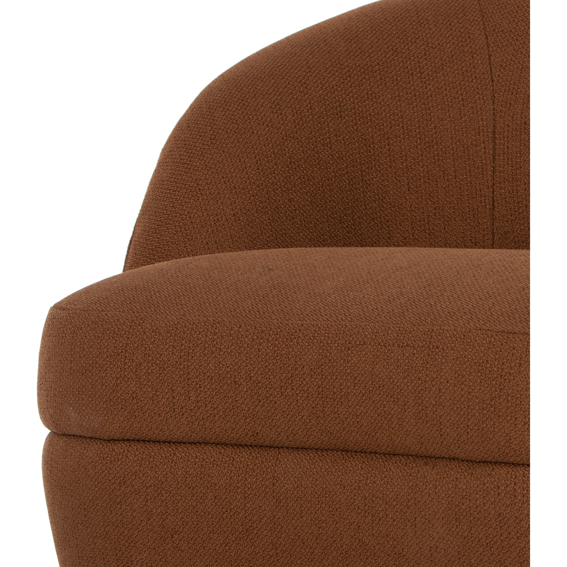 Sandie Swivel Chair by Four Hands in gibson silver and tawny oak. Made from 97% polyester, 3% acrylic, solid oak, poplar plywood in a modern style.