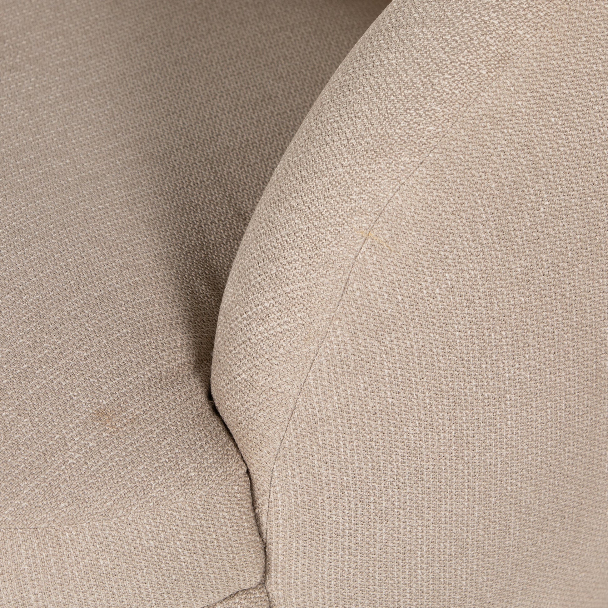 Sandie Swivel Chair by Four Hands in gibson silver and tawny oak. Made from 97% polyester, 3% acrylic, solid oak, poplar plywood in a modern style.