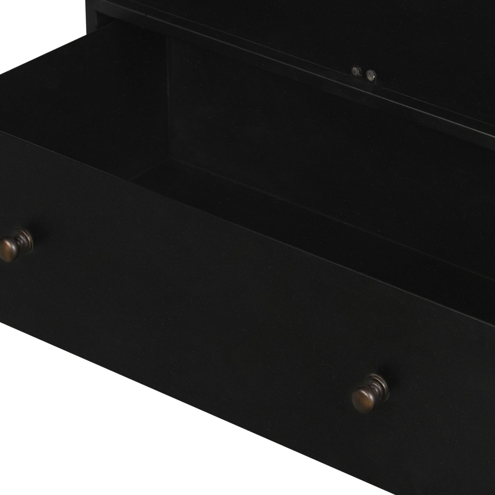 Shadow Box Cabinet by Four Hands in black, weathered bronze. Made from iron in a modern style.