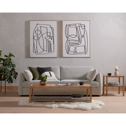 Leather and Linen Pillow by Four Hands in thames cream, sonoma butterscotch and butterscotch. Made from top grain leather, 66% polyester, 19% acrylic, 15% flax, linen in a eclectic & global style.