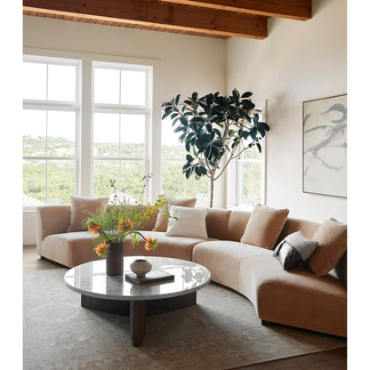 Leather and Linen Pillow by Four Hands in thames cream, sonoma butterscotch and butterscotch. Made from top grain leather, 66% polyester, 19% acrylic, 15% flax, linen in a eclectic & global style.