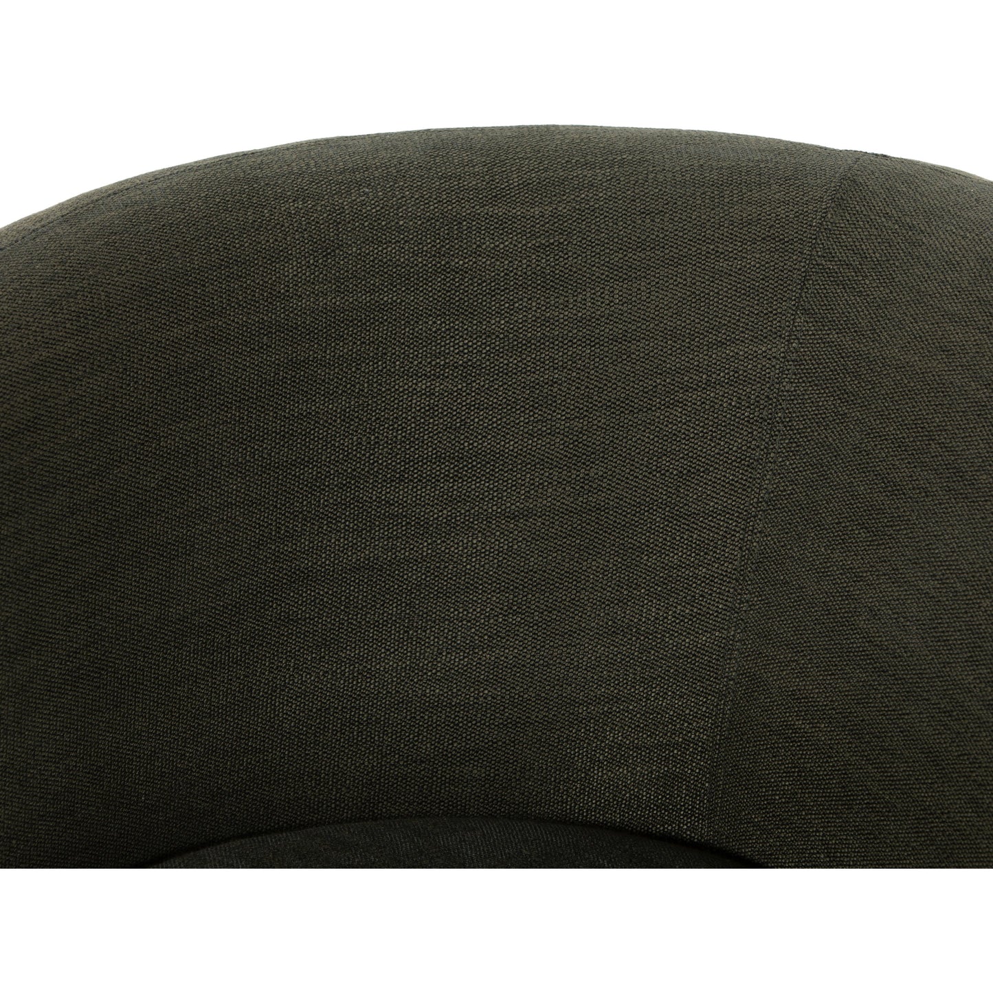 008 SI-1798986 | Closeup | Calista Swivel Chair by Four Hands in atlantis moss. Made from 90% polyester, 10% viscose (rayon), oak veneer, rubberwood plywood in a modern style.