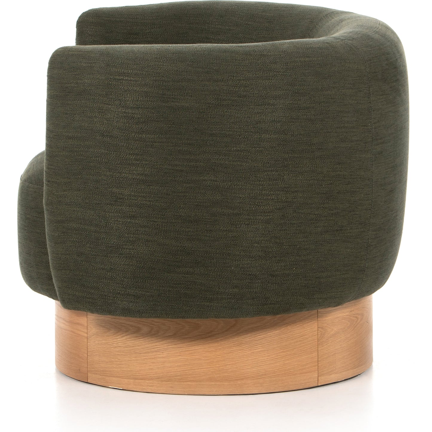 004 SI-1798986 | Additional Silo | Calista Swivel Chair by Four Hands in atlantis moss. Made from 90% polyester, 10% viscose (rayon), oak veneer, rubberwood plywood in a modern style.