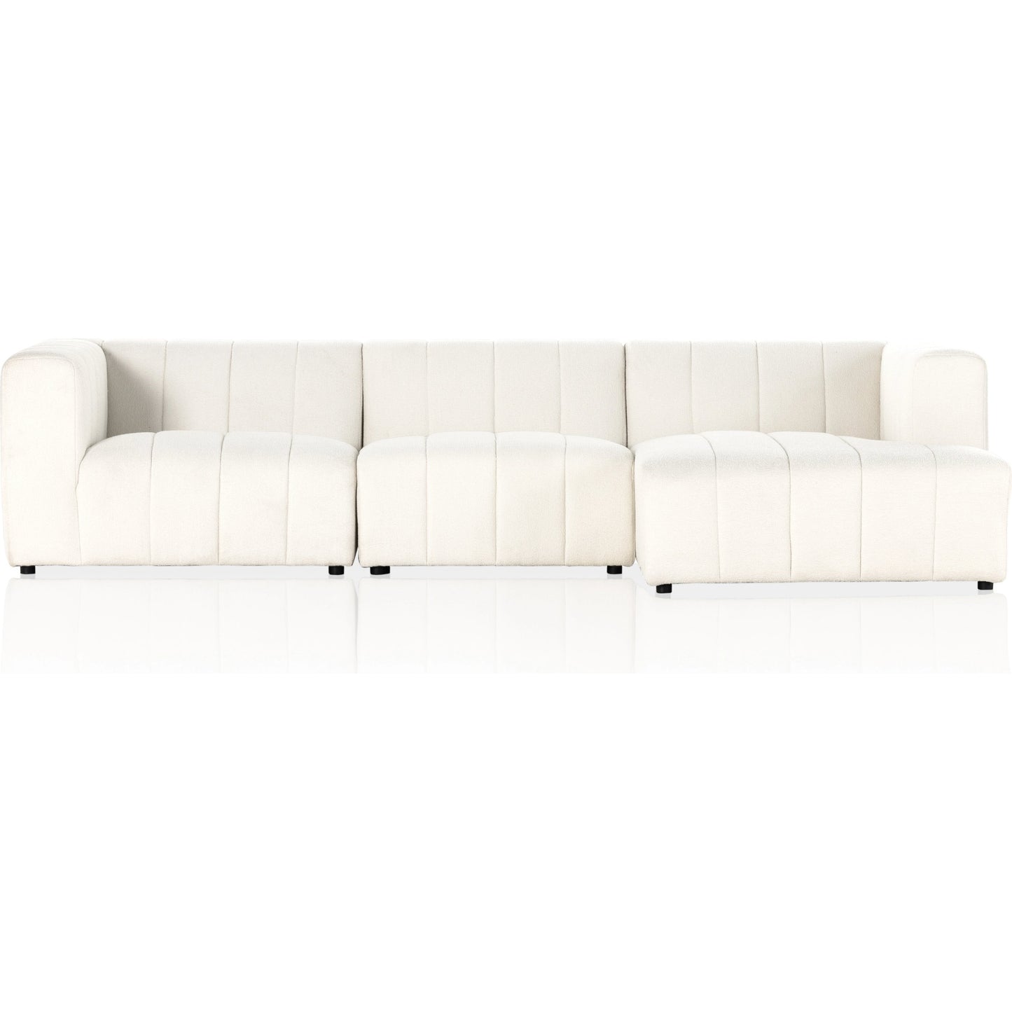 016 SI-1980486 | Additional Silo | Langham Channeled 3-Piece Sectional by Four Hands. Made from unique in a modern style.
