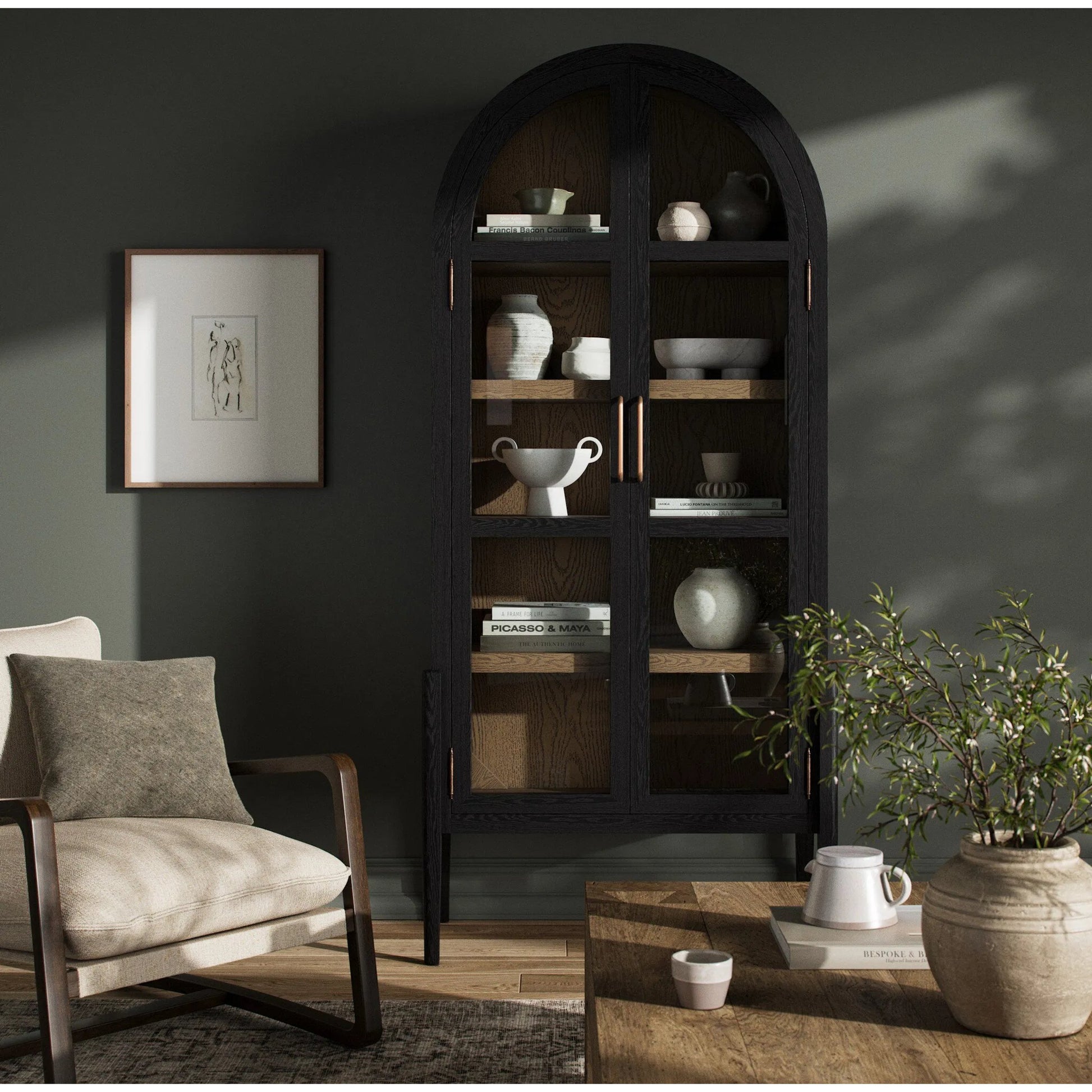 Tolle Cabinet by Four Hands. Made from unique in a transitional style.