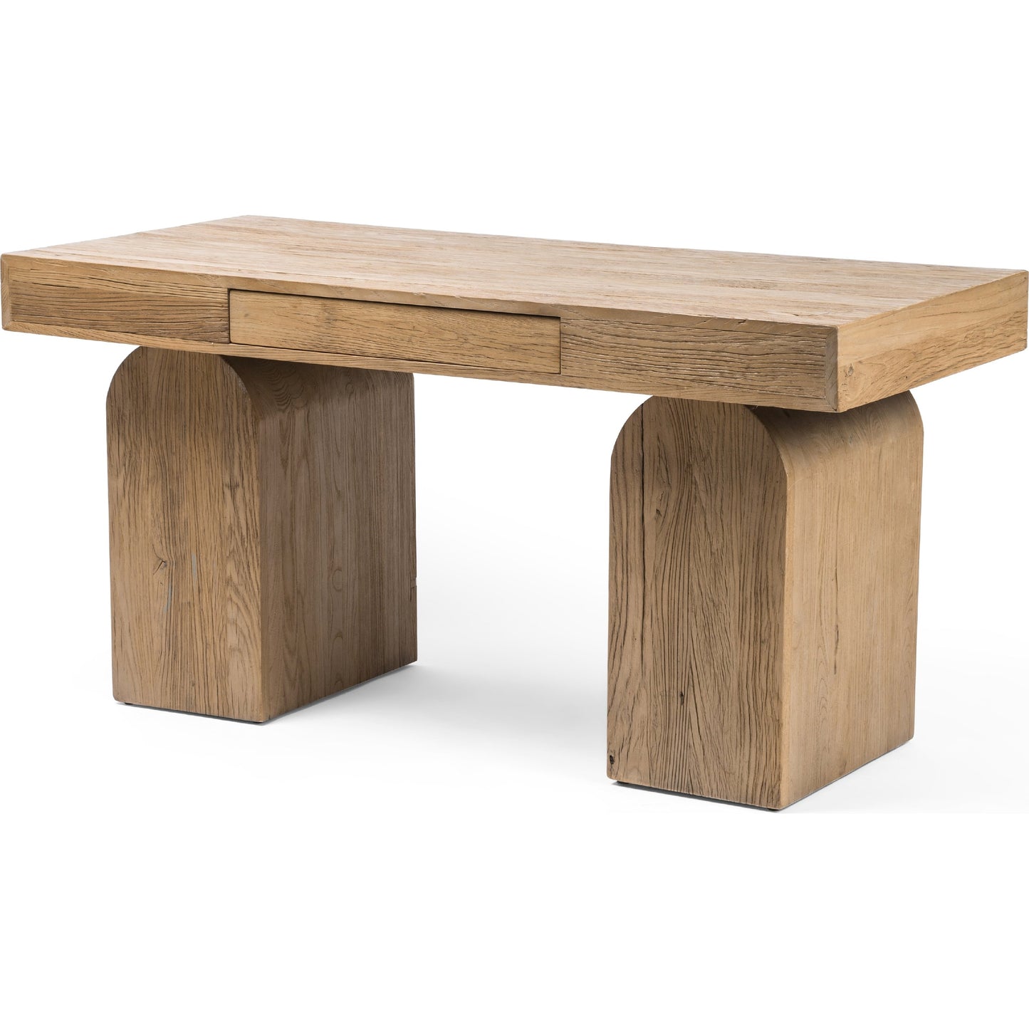 001 SI-1798974 | Primary Silo | Keane Desk by Four Hands in reclaimed natural elm. Made from solid reclaimed elm, solid nettlewood in a modern style.
