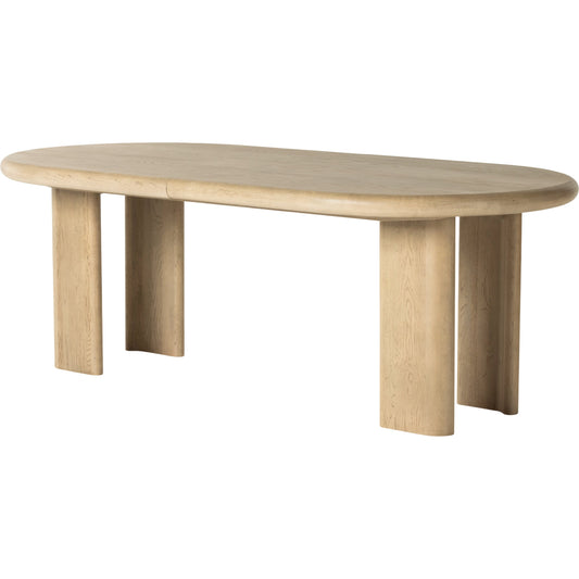 Jaylen Extension Dining Table by Four Hands. Made from oak veneer, solid oak in a modern style.
