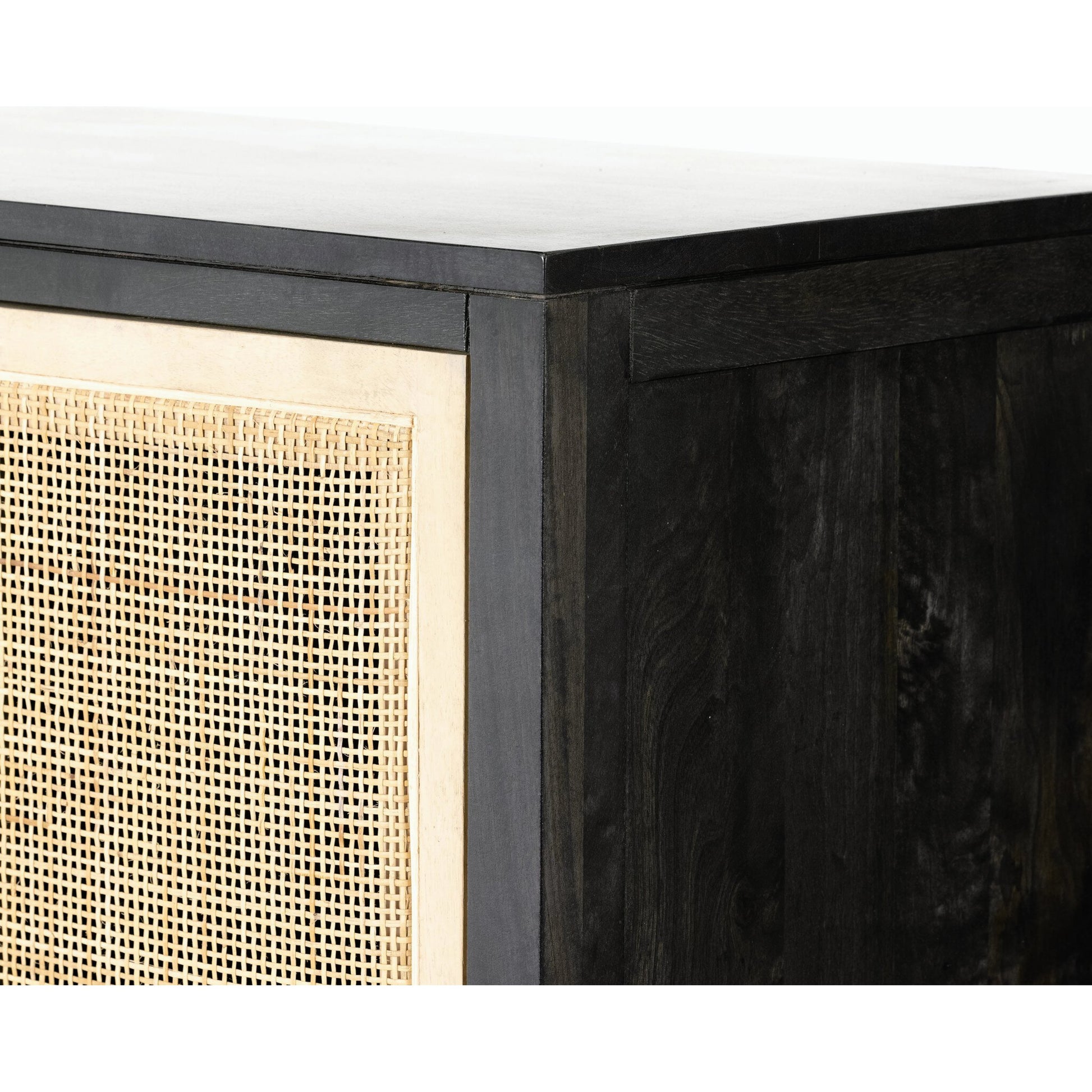 Caprice Narrow Cabinet by Four Hands. Made from cane, solid mango in a cottage & farmhouse style.