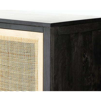 Caprice Narrow Cabinet by Four Hands. Made from cane, solid mango in a cottage & farmhouse style.