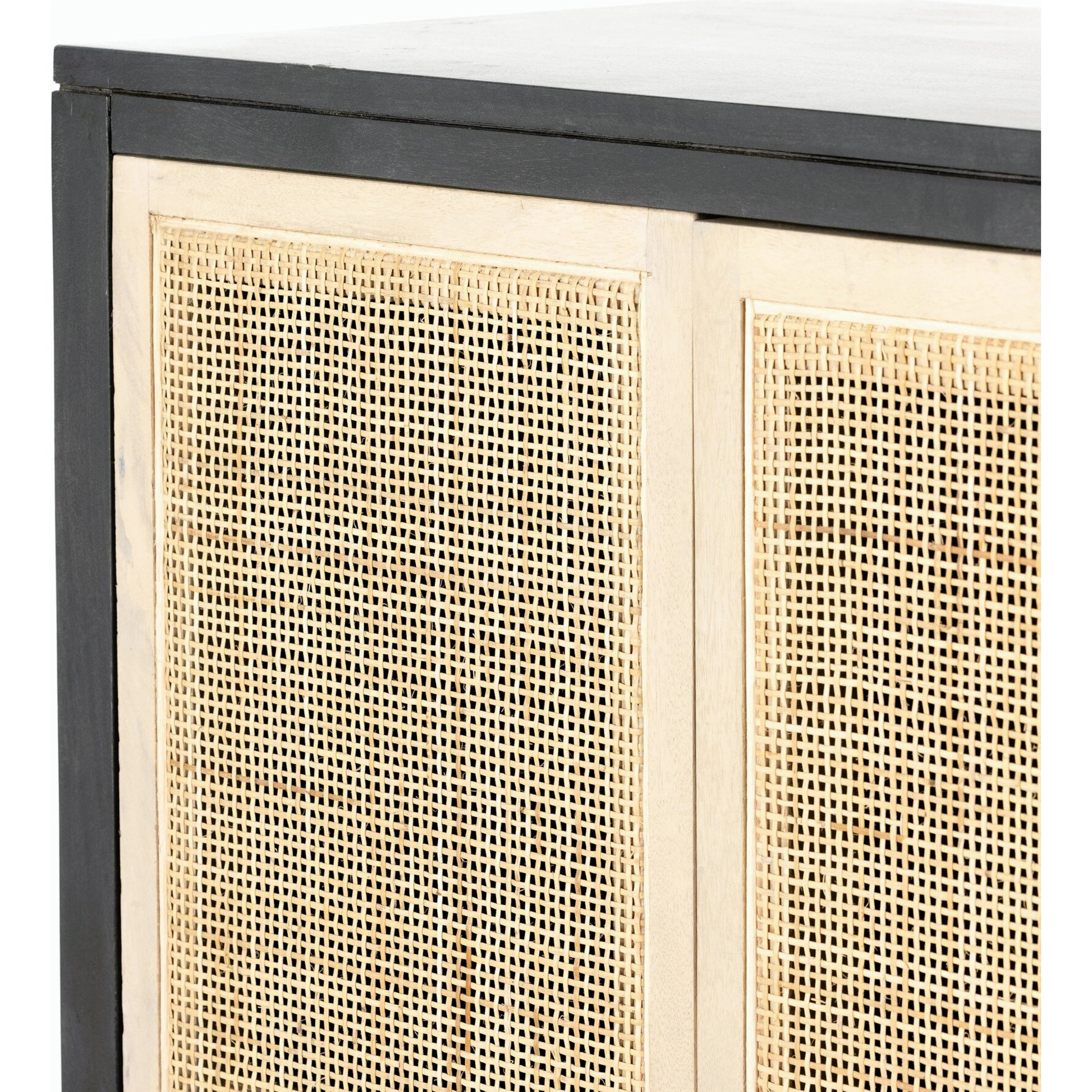 Caprice Narrow Cabinet by Four Hands. Made from cane, solid mango in a cottage & farmhouse style.