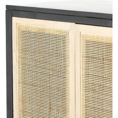 Caprice Narrow Cabinet by Four Hands. Made from cane, solid mango in a cottage & farmhouse style.