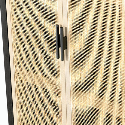 Caprice Narrow Cabinet by Four Hands. Made from cane, solid mango in a cottage & farmhouse style.
