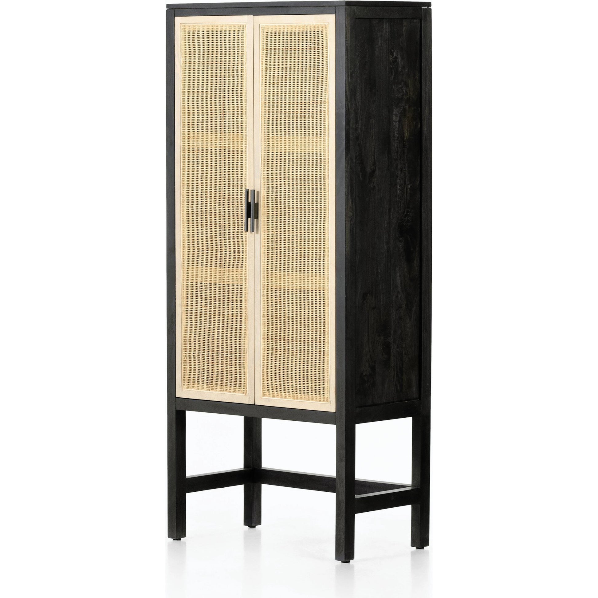 Caprice Narrow Cabinet by Four Hands. Made from cane, solid mango in a cottage & farmhouse style.