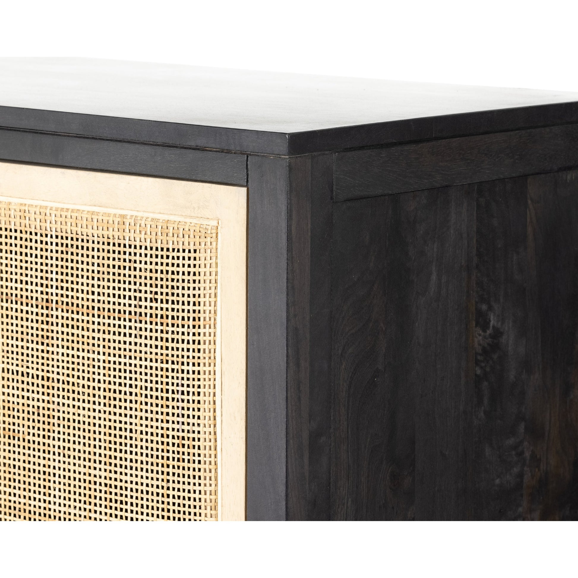 Caprice Narrow Cabinet by Four Hands. Made from cane, solid mango in a cottage & farmhouse style.