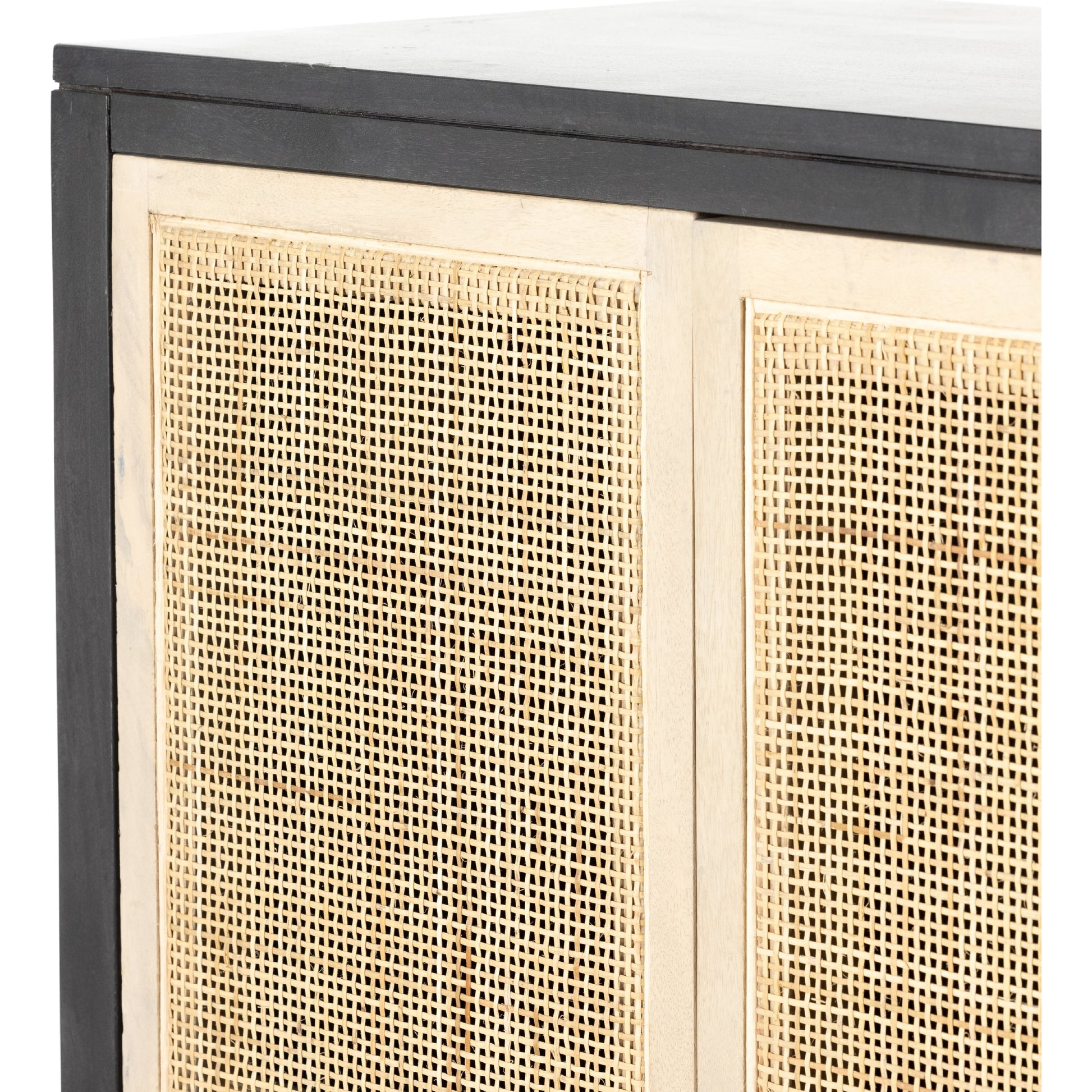 Caprice Narrow Cabinet by Four Hands. Made from cane, solid mango in a cottage & farmhouse style.
