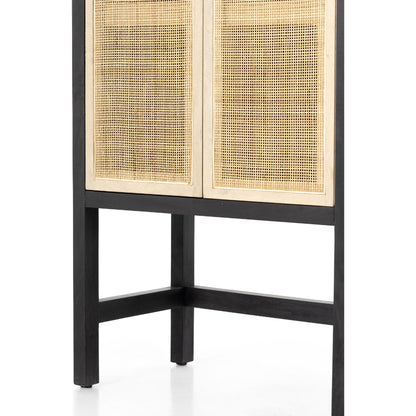 Caprice Narrow Cabinet by Four Hands. Made from cane, solid mango in a cottage & farmhouse style.
