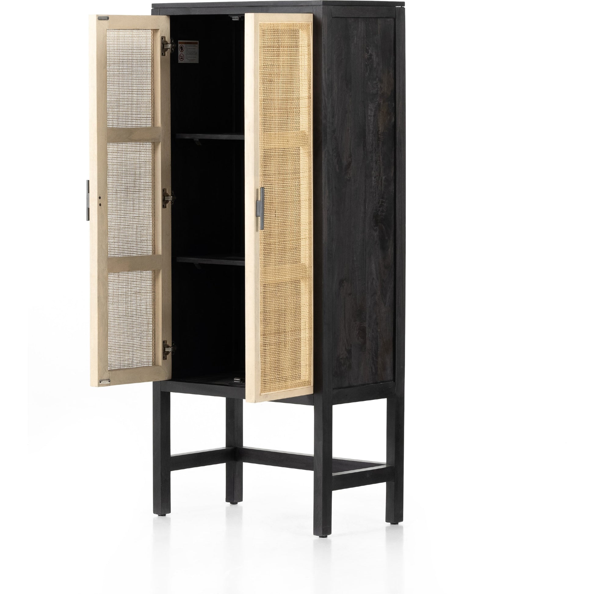 Caprice Narrow Cabinet by Four Hands. Made from cane, solid mango in a cottage & farmhouse style.