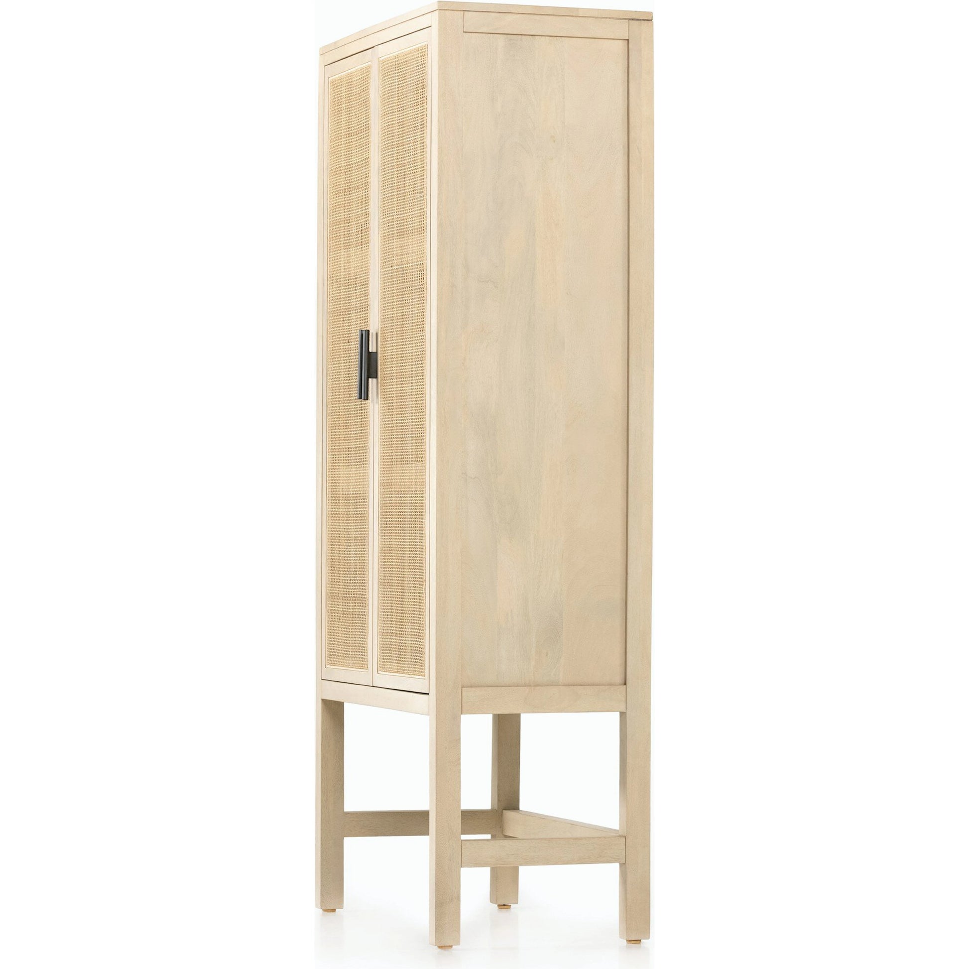 Caprice Narrow Cabinet by Four Hands. Made from cane, solid mango in a cottage & farmhouse style.