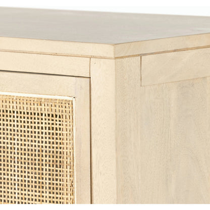Caprice Narrow Cabinet by Four Hands. Made from cane, solid mango in a cottage & farmhouse style.