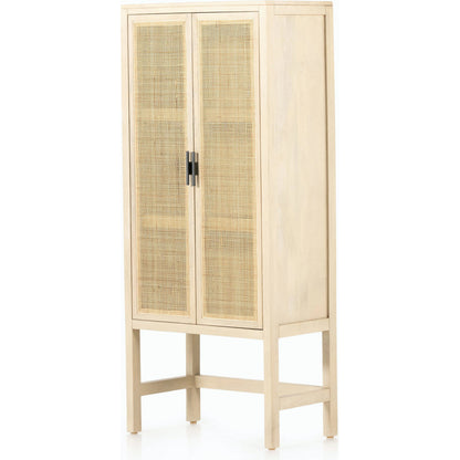 Caprice Narrow Cabinet by Four Hands. Made from cane, solid mango in a cottage & farmhouse style.