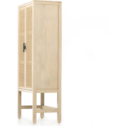 Caprice Narrow Cabinet by Four Hands. Made from cane, solid mango in a cottage & farmhouse style.