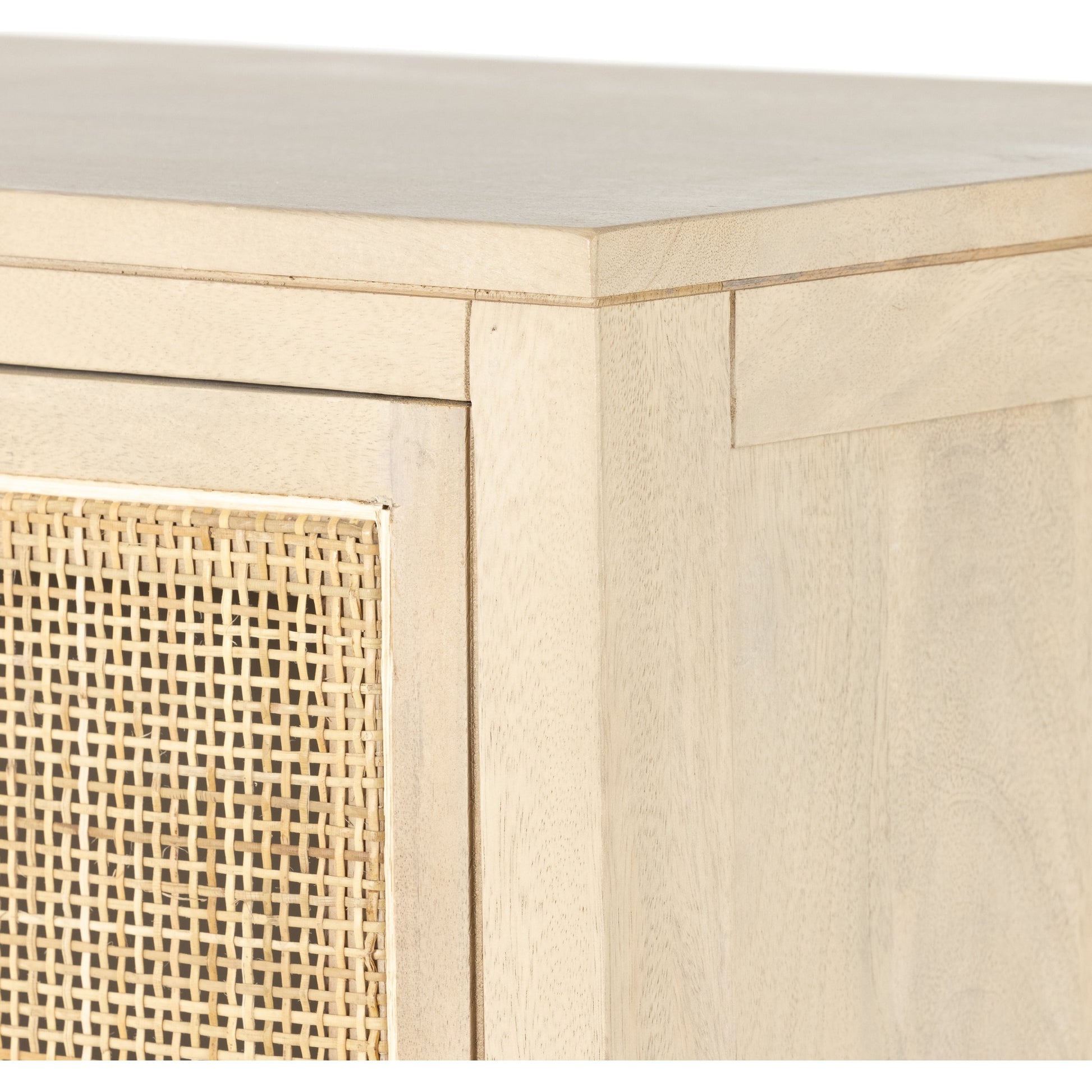 Caprice Narrow Cabinet by Four Hands. Made from cane, solid mango in a cottage & farmhouse style.
