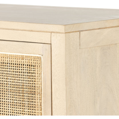 Caprice Narrow Cabinet by Four Hands. Made from cane, solid mango in a cottage & farmhouse style.