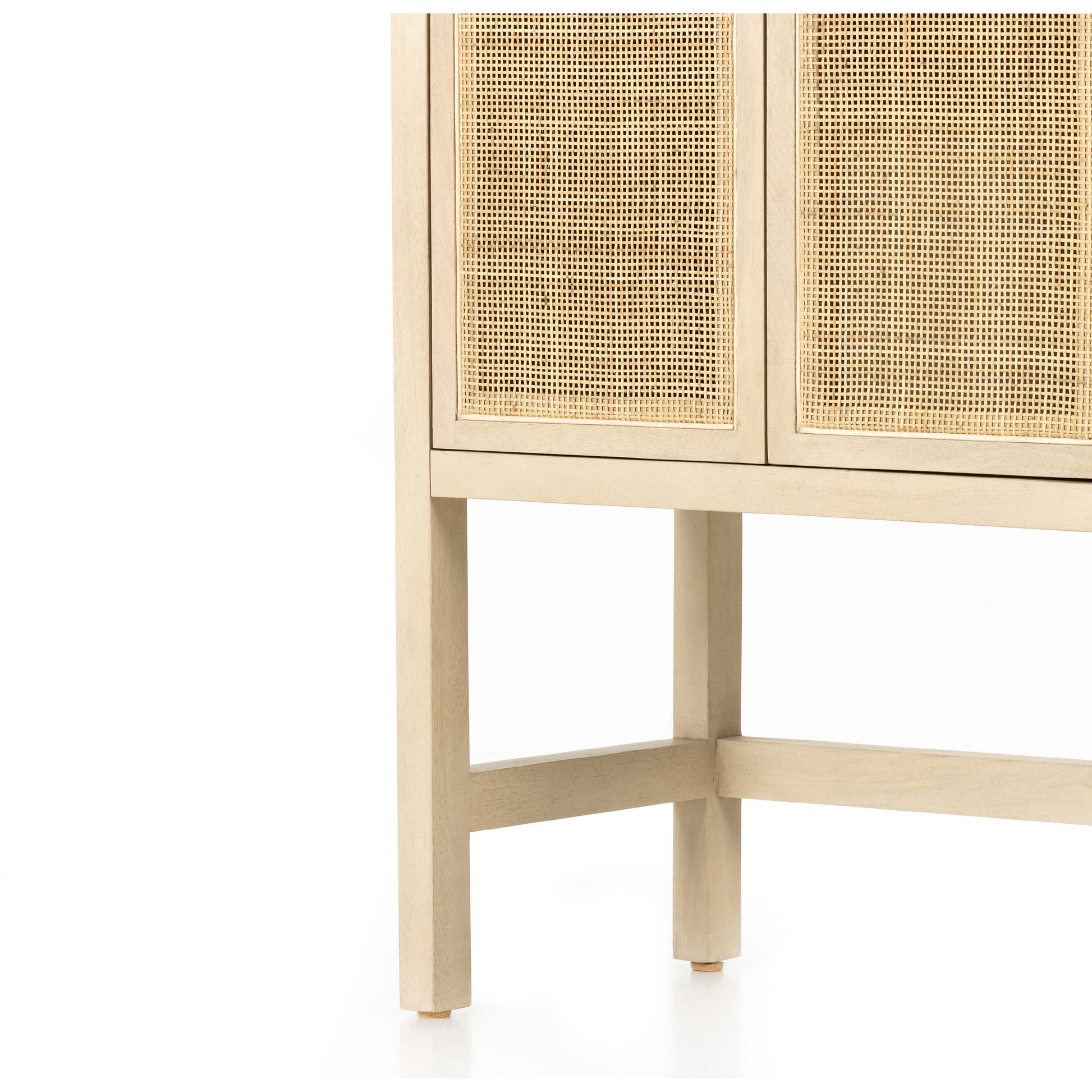 Caprice Narrow Cabinet by Four Hands. Made from cane, solid mango in a cottage & farmhouse style.