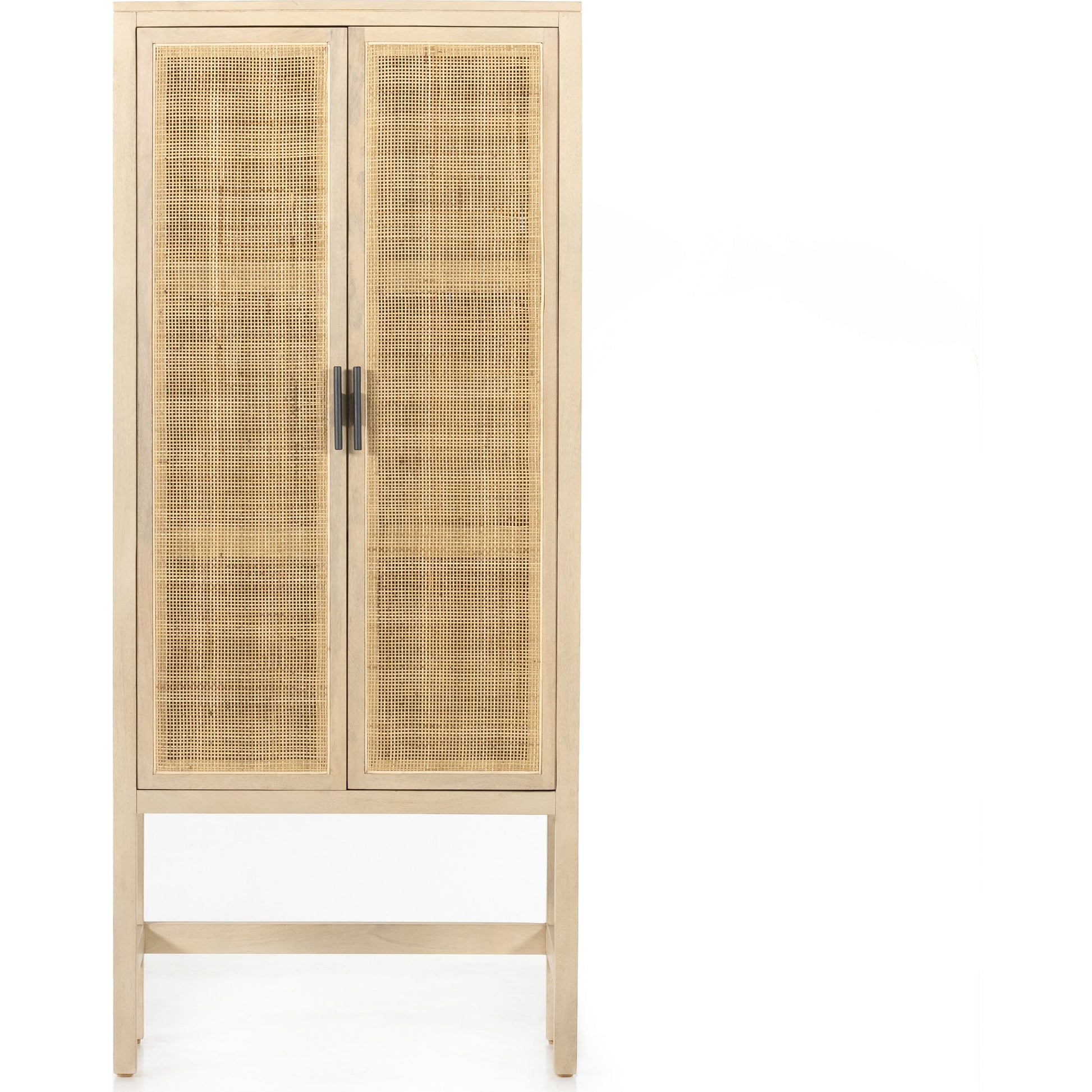 Caprice Narrow Cabinet by Four Hands. Made from cane, solid mango in a cottage & farmhouse style.