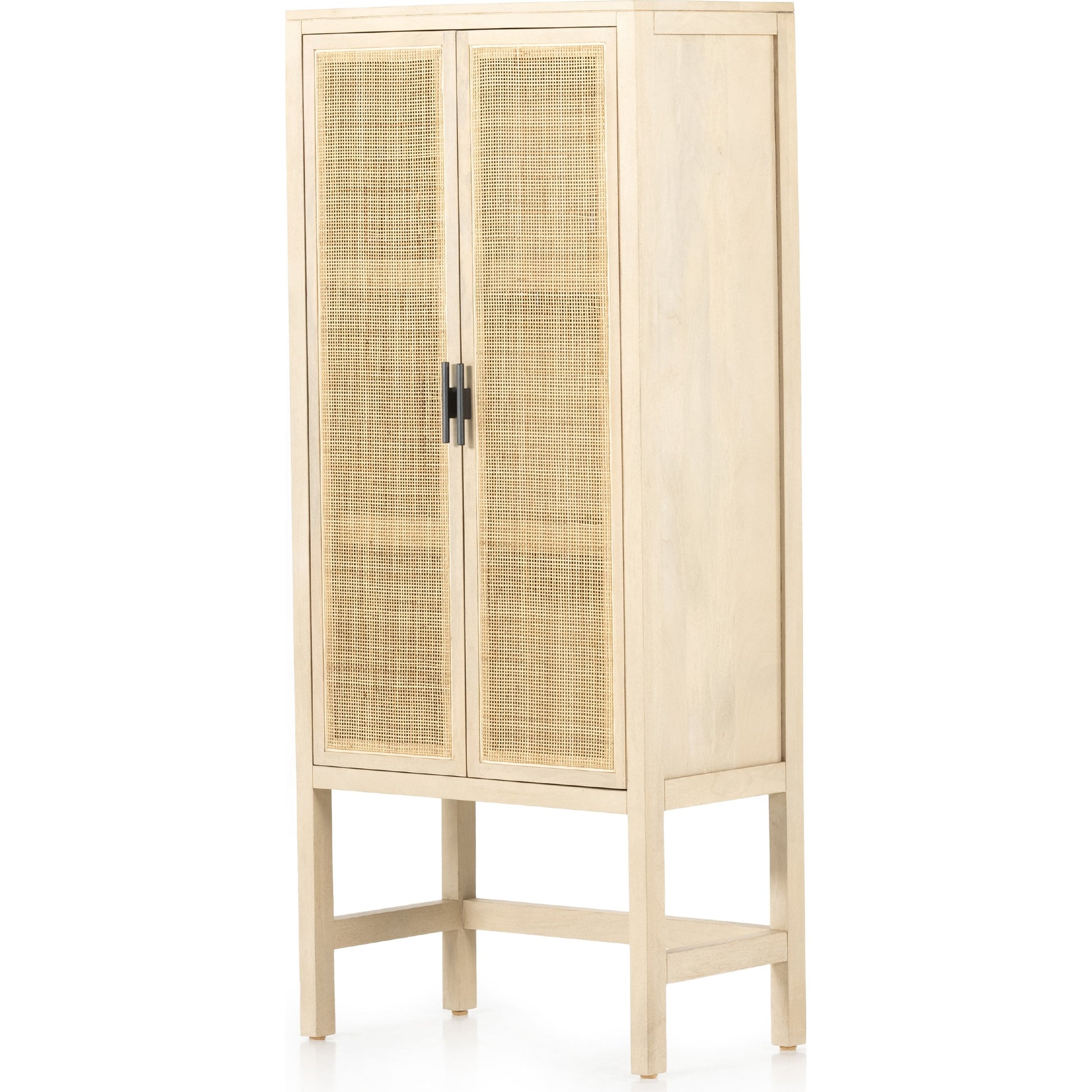 Caprice Narrow Cabinet by Four Hands. Made from cane, solid mango in a cottage & farmhouse style.