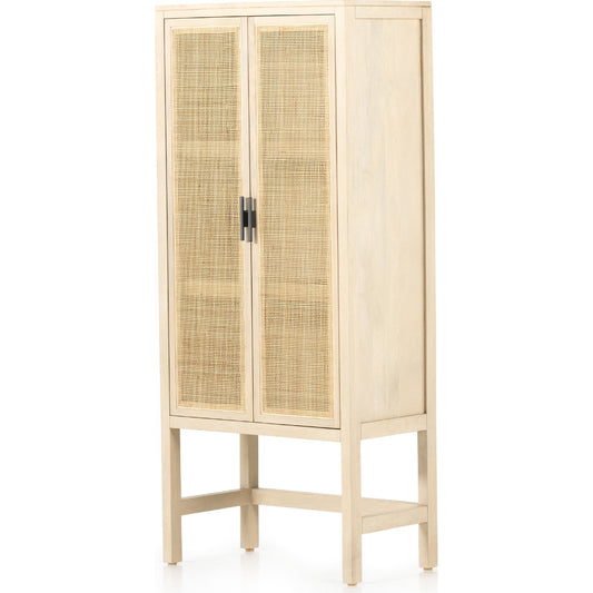 Caprice Narrow Cabinet by Four Hands. Made from cane, solid mango in a cottage & farmhouse style.