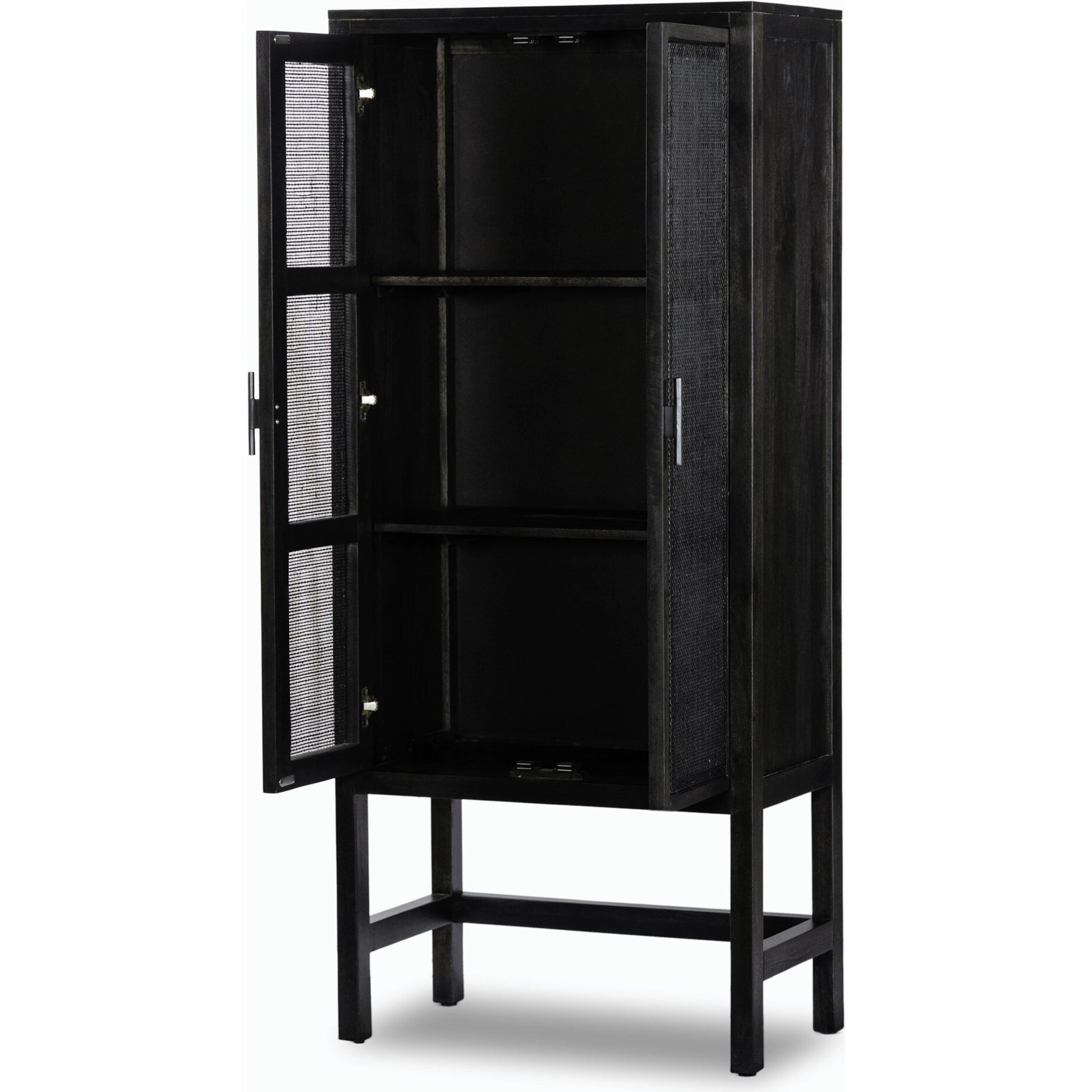 Caprice Narrow Cabinet by Four Hands. Made from cane, solid mango in a cottage & farmhouse style.