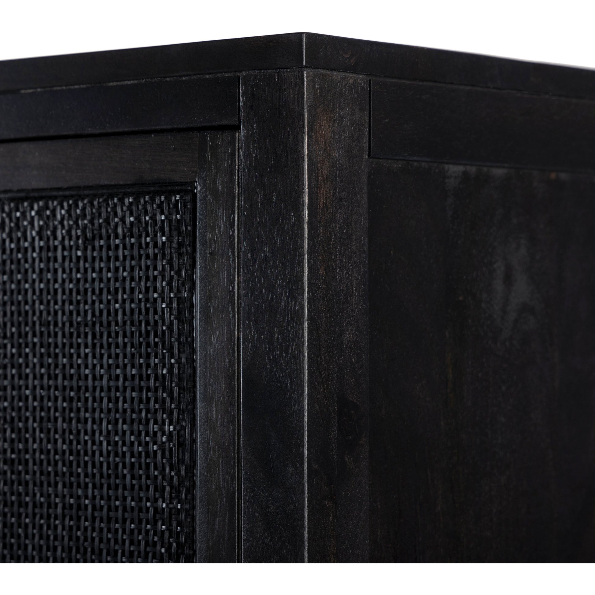 Caprice Narrow Cabinet by Four Hands. Made from cane, solid mango in a cottage & farmhouse style.