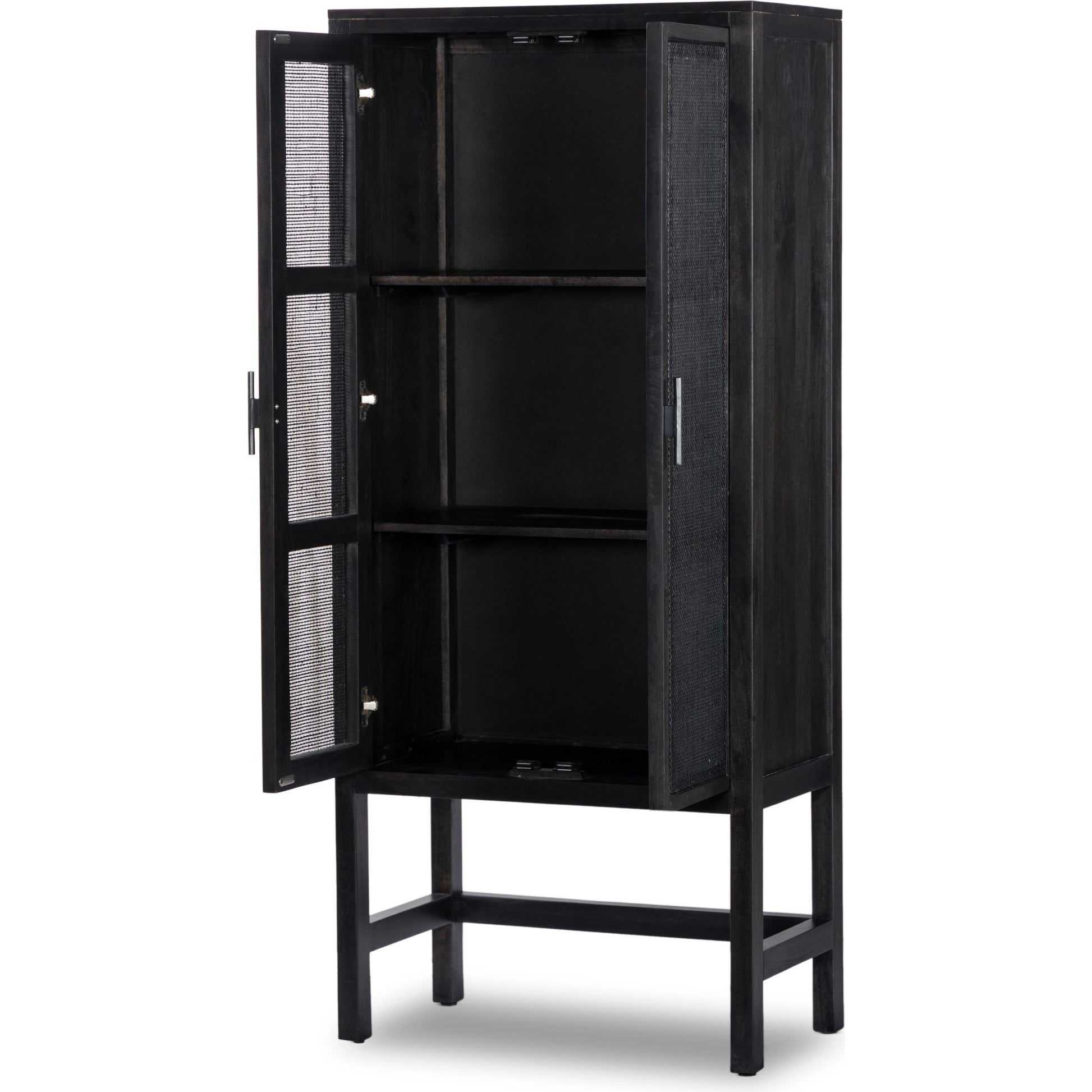 Caprice Narrow Cabinet by Four Hands. Made from cane, solid mango in a cottage & farmhouse style.