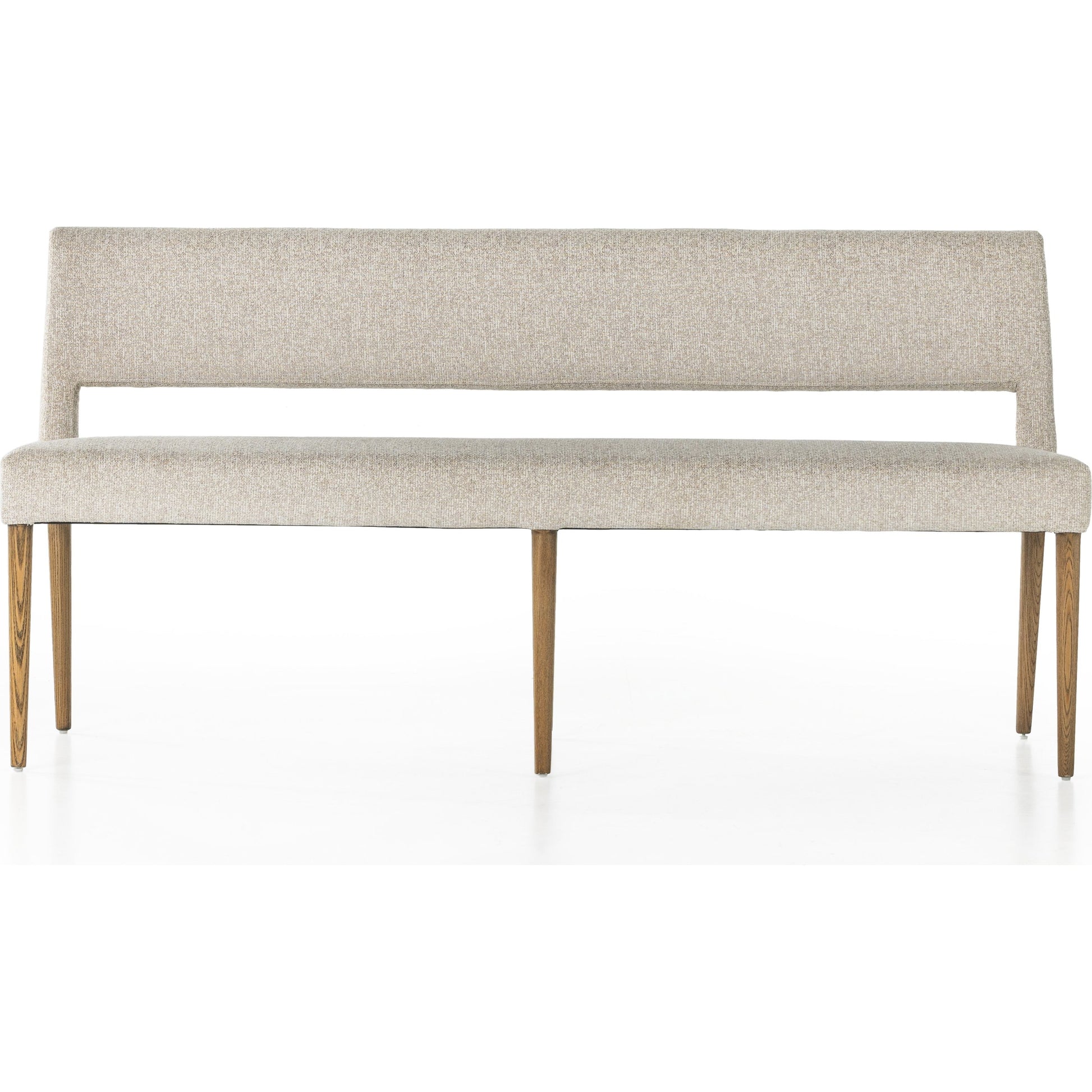 Joseph Dining Bench by Four Hands in light camel, toasted nettlewood. Made from 100% polyester, solid nettlewood in a coastal style.