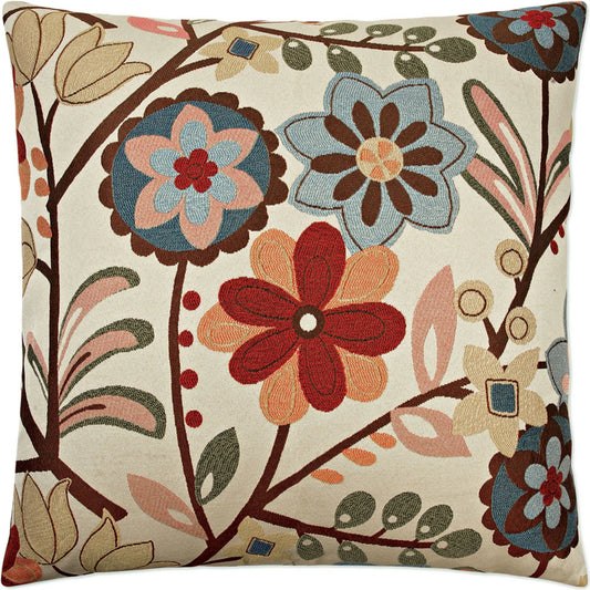 Miron Pillow by DV Kap Home in multi. Made from 57% rayon, 43% polyester in a unique style.