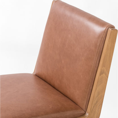 Carla Desk Chair by Four Hands. Made from 100% polyester, solid oak in a modern style.