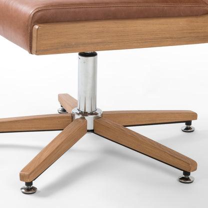 Carla Desk Chair by Four Hands. Made from 100% polyester, solid oak in a modern style.