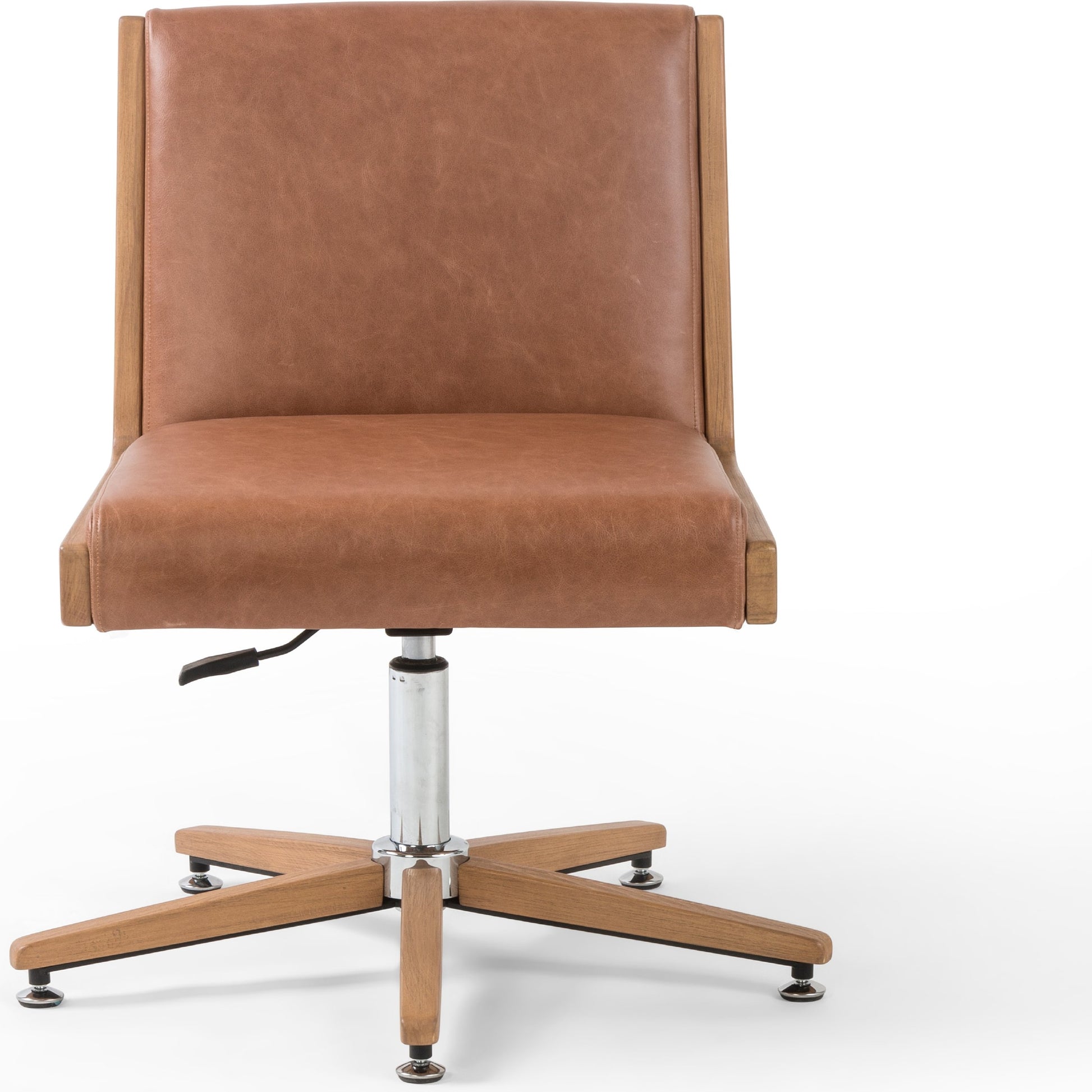 Carla Desk Chair by Four Hands. Made from 100% polyester, solid oak in a modern style.