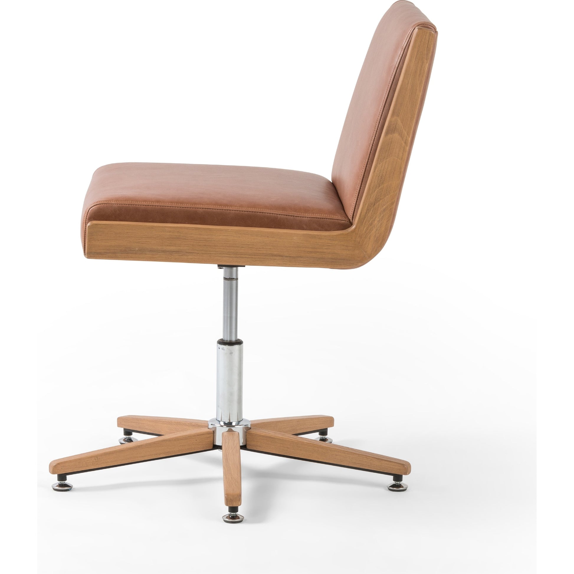 Carla Desk Chair by Four Hands. Made from 100% polyester, solid oak in a modern style.