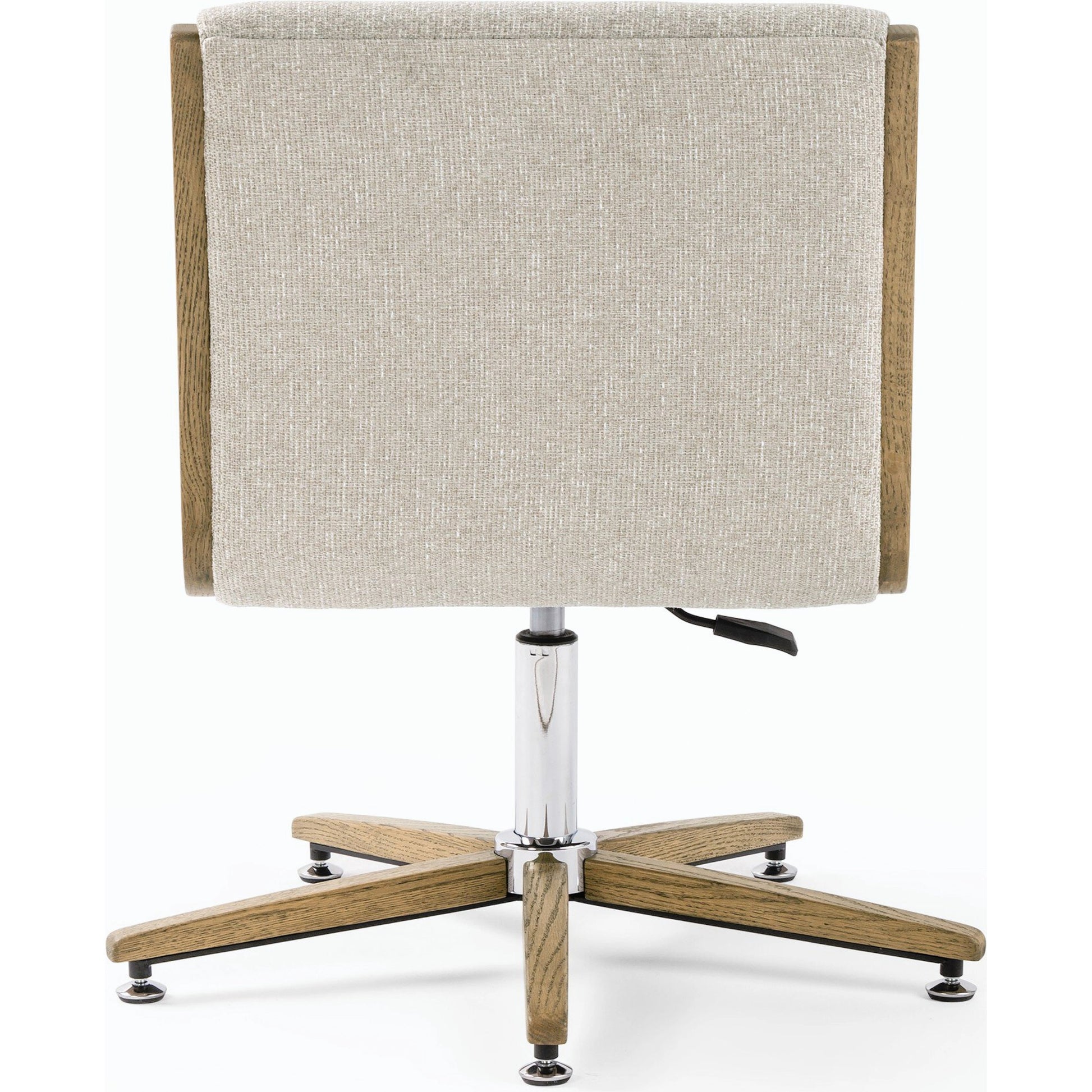 Carla Desk Chair by Four Hands. Made from 100% polyester, solid oak in a modern style.