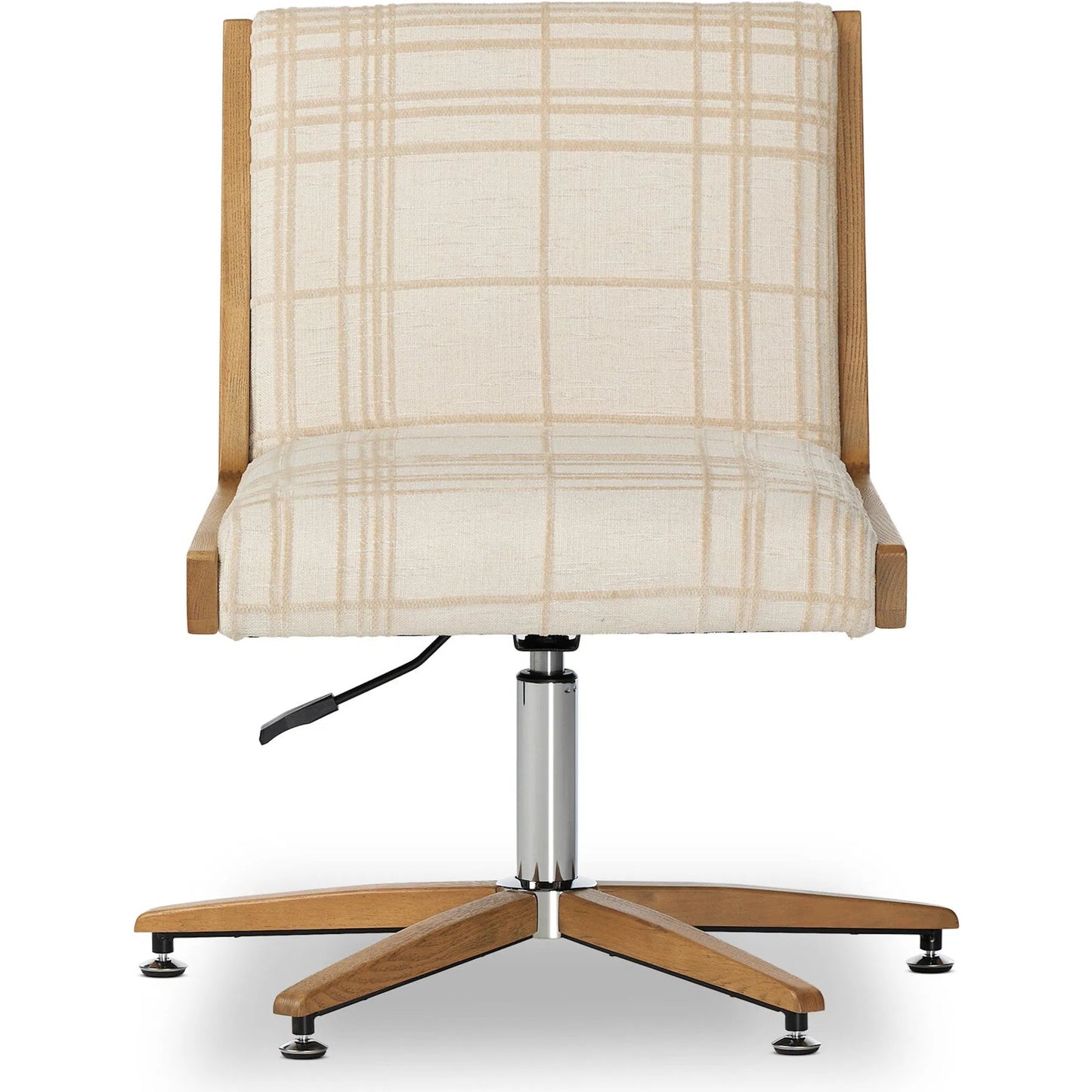 009 SI-2257038 | Additional Silo | Carla Desk Chair by Four Hands in sheffield ivory, smoked grey. Made from 100% polyester, solid oak in a modern style.