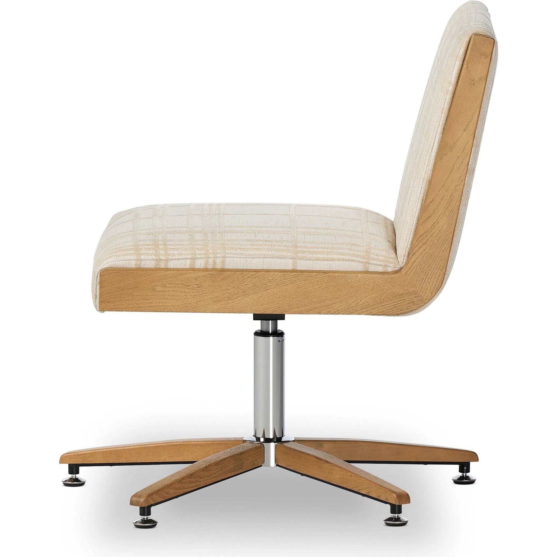 Carla Desk Chair by Four Hands. Made from 100% polyester, solid oak in a modern style.