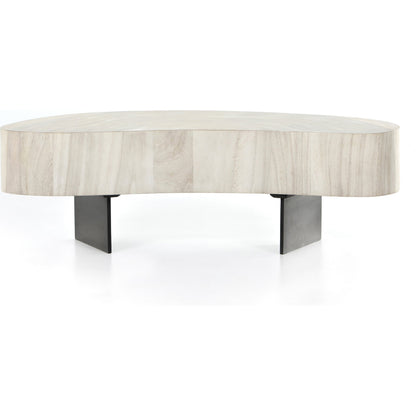 Avett Coffee Table by Four Hands. Made from guanacaste veneer, iron, thick guanacaste veneer in a eclectic & global style.