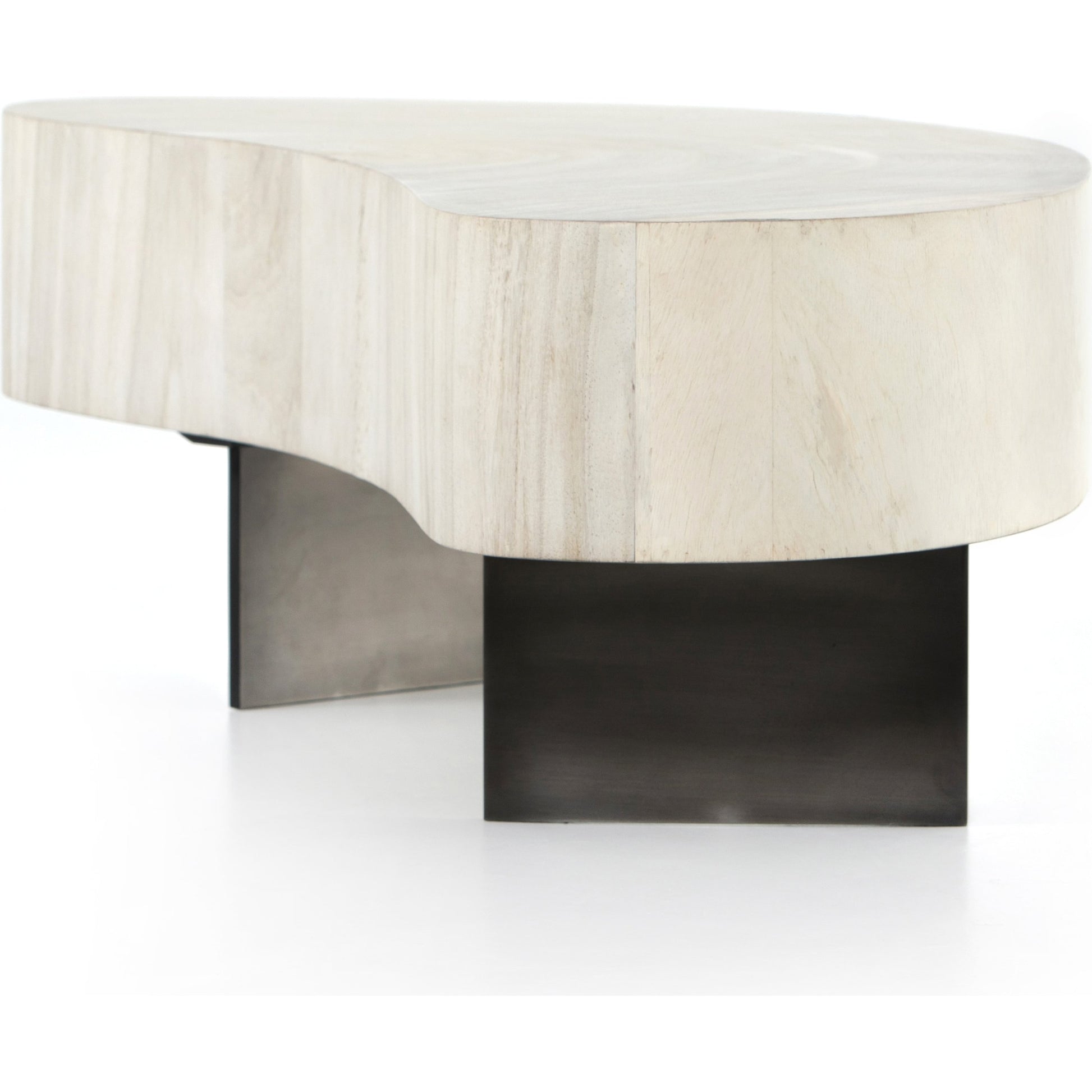 Avett Coffee Table by Four Hands. Made from guanacaste veneer, iron, thick guanacaste veneer in a eclectic & global style.