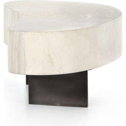 Avett Coffee Table by Four Hands. Made from guanacaste veneer, iron, thick guanacaste veneer in a eclectic & global style.