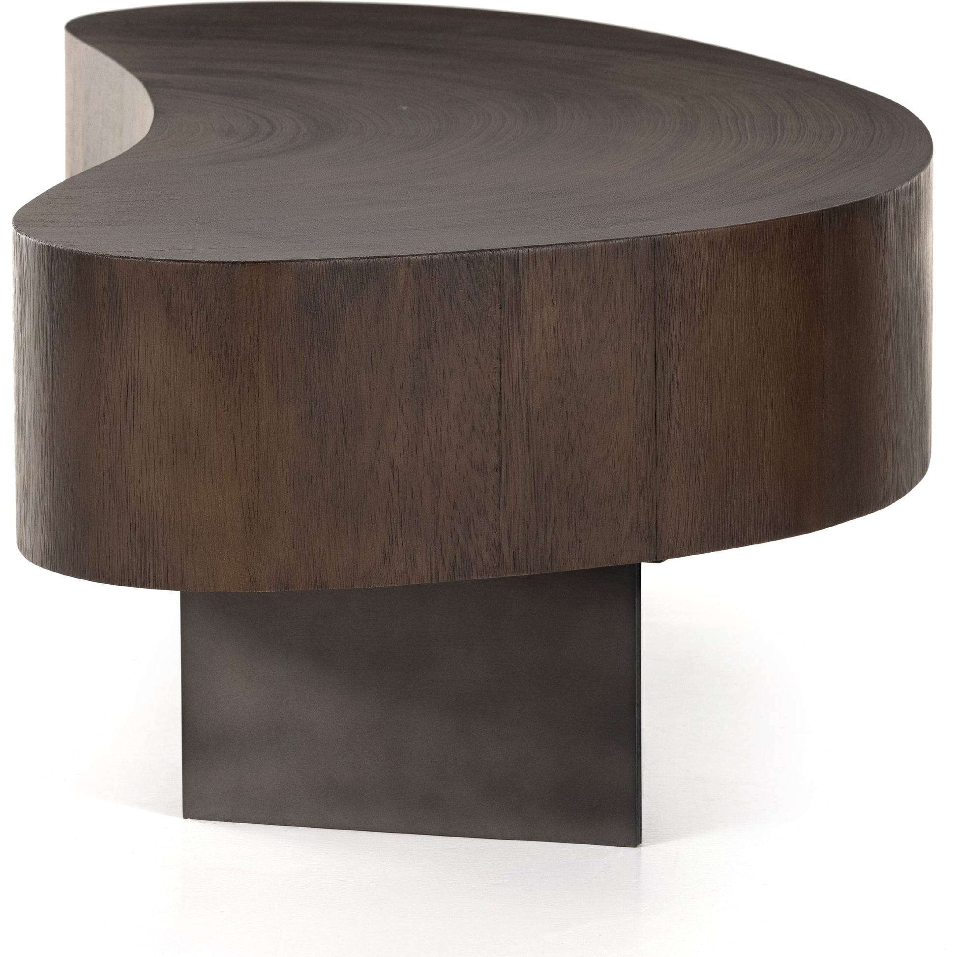 Avett Coffee Table by Four Hands. Made from guanacaste veneer, iron, thick guanacaste veneer in a eclectic & global style.