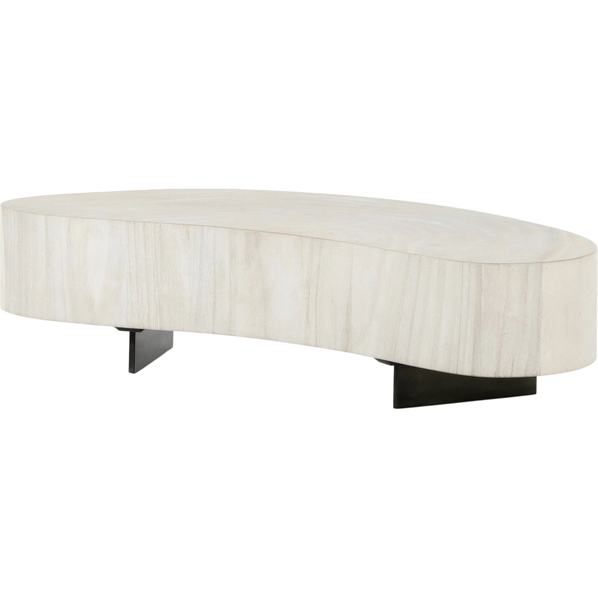 Avett Coffee Table by Four Hands. Made from guanacaste veneer, iron, thick guanacaste veneer in a eclectic & global style.